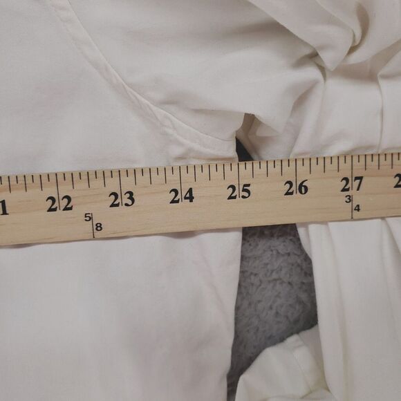 Converse One Star Button Up Shirt Mens XL Ivory Long Sleeve Thick Casual - Picture 11 of 16